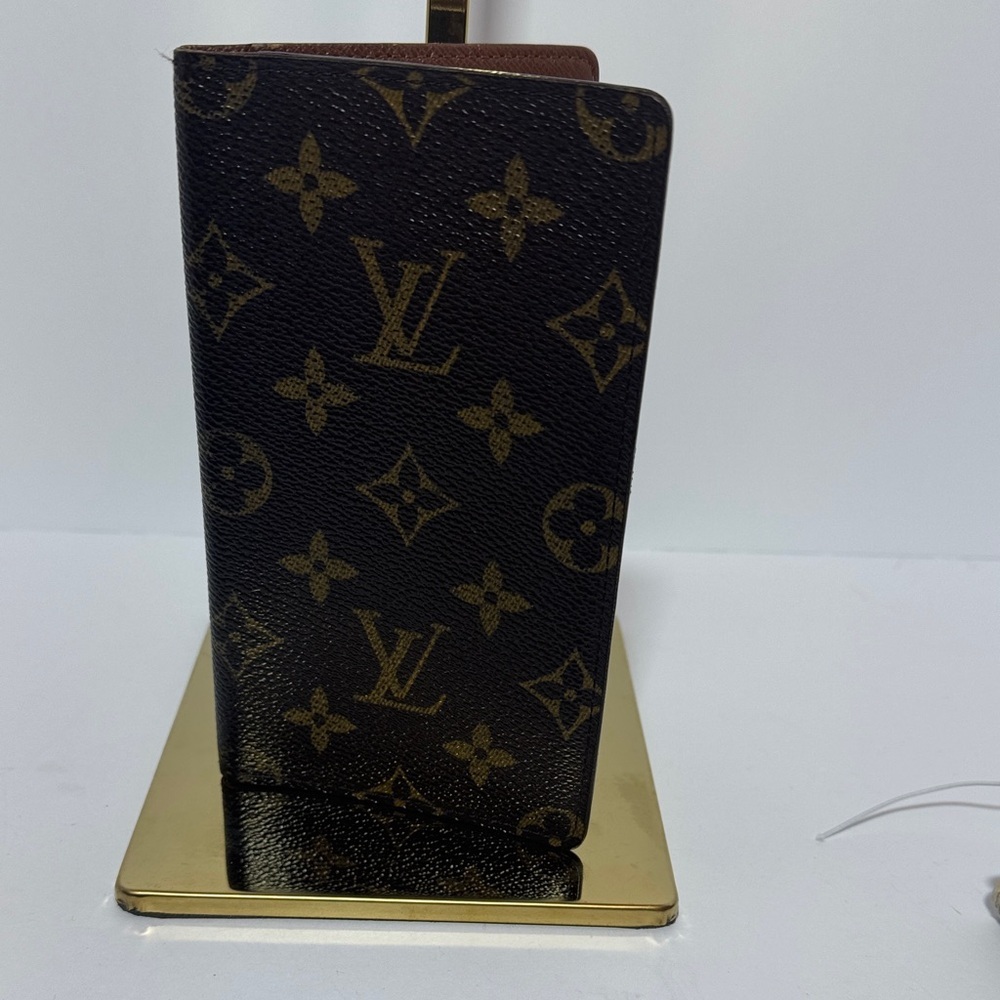AUTHENTIC Louis Vuitton Dark Brown and Gold Monogram wallet